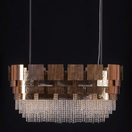 THE KINGDOM OVAL CRYSTAL CHANDELIER