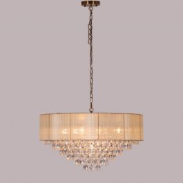 MAJESTIC GOLD CRYSTAL CHANDELIER