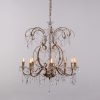 (ANTIQUE GOLD FINISH) CRYSTAL CHANDELIER