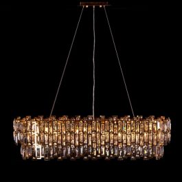 GATES TO HEAVEN OVAL CRYSTAL CHANDELIER