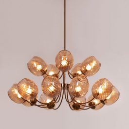 GLOW COFFEE (COGNAC GLASS) CHANDELIER