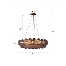 GORGEOUS ROUND METAL CHANDELIER