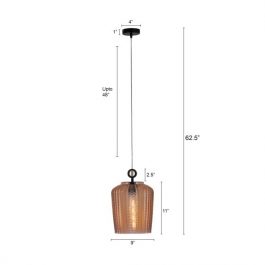 Ornately Textured Pendant light