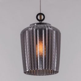 Ornately Textured Pendant light (SMOKEY GREY)