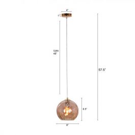 ROUND (AMBER) PENDANT LIGHT