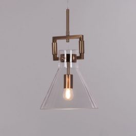 TRIANGULAR GLASS PENDANT LIGHT