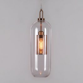 (CLEAR GLASS) LONG PENDANT LIGHT