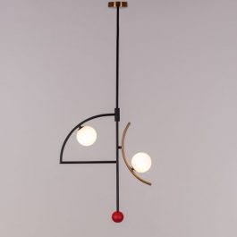 RED DANCE PENDANT LIGHT( METAL FINISH)