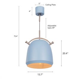 LIGHT-BLUE PENDANT LIGHT