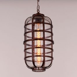 METAL LATTICE FRAME PENDANT LIGHT