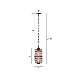 METAL LATTICE FRAME PENDANT LIGHT