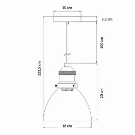 ROUND CONICAL PENDANT LIGHT