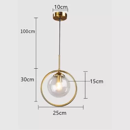 LUSTER GLASS PENDANT LIGHT