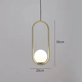 FROSTED PENDANT LIGHT