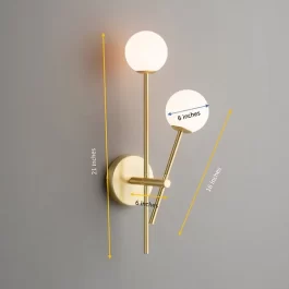 DOUBLE GLOBE WALL LIGHT