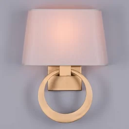 MATT GOLD RING WALL LAMP