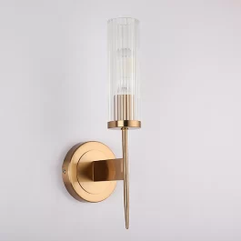 FLUTED TUBE GLASS WALL LIGHT