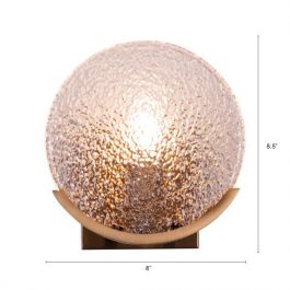 TEXTURED GLASS WALL LIGHT