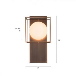 GOLD WALL GLOBE WALL LIGHT