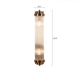 LINEAR CLEAR GLASS WALL LAMP