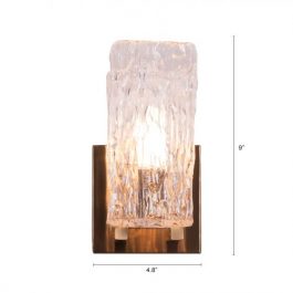 TEXTURED GLASS WALL LAMP