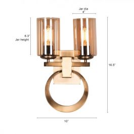 LUXURY ELECTROPLATED WALL LIGHT