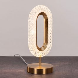 GLASS CRYSTAL TABLE LAMP