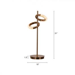 DOUBLE RING TABLE LAMP