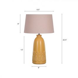 PASTEL YELLOW TABLE LAMP