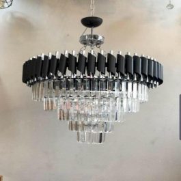 Round Cage Crystal Chandelier