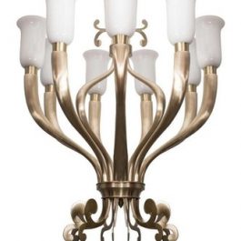 LED White Brass Clean Chandeliers