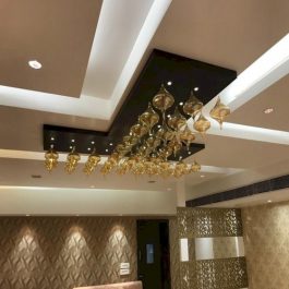 LED Glass Modern Chandelier