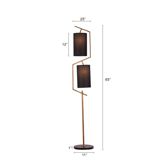 SIGNATURE (BLACK SHADE) FLOOR LAMP