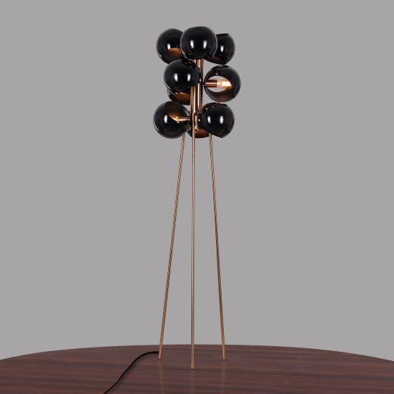 (BLACK SHADE) FLOOR LAMP