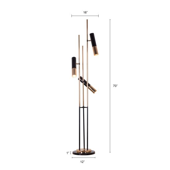 METAL FRAME FLOOR LAMP