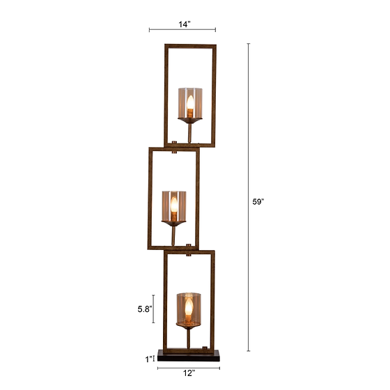 3 FRAME FLOOR LAMP