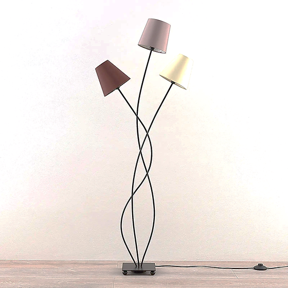 Tri-shade floor lamp