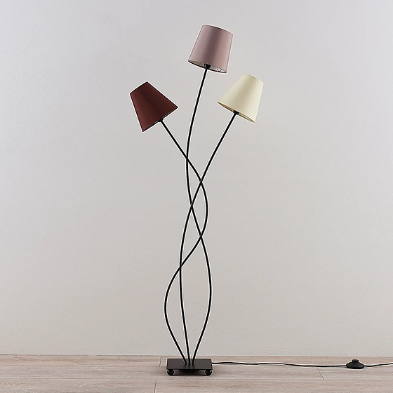 Tri-shade floor lamp